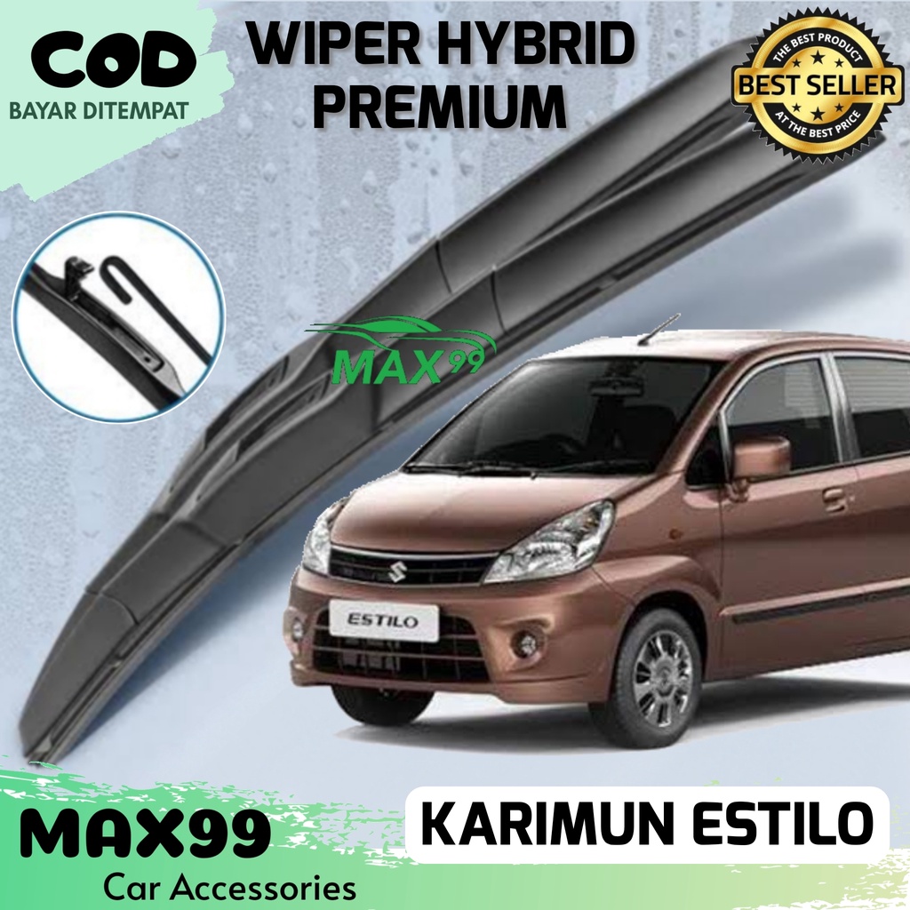 COD - WIPER HYBRID KARIMUN ESTILO / WIPER HYBRID PREMIUM KARIMUN ESTILO / WIPER KACA HYBRID KARIMUN