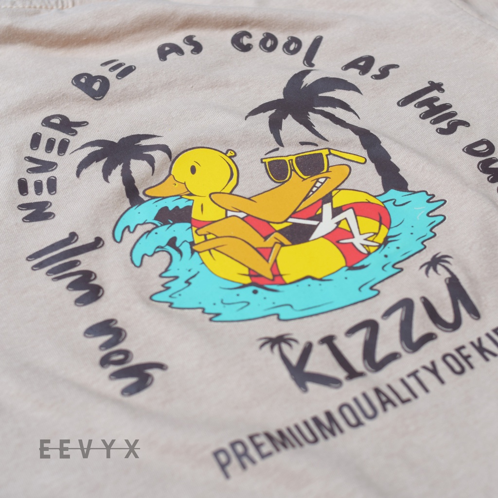 Kizzu Baju Kaos Anak Laki Laki Lengan Panjang Umur 1-12 Tahun - Duck Coksu - Eevyx Store