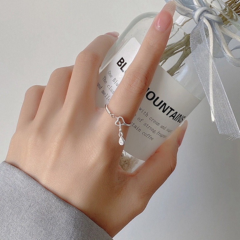 Cincin Sterling Silver 925 Model Rantai Terbuka Untuk Wanita