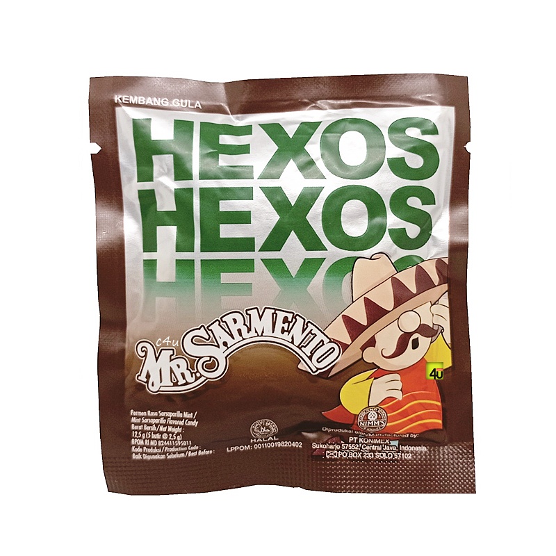 

HEXOS Sarmento - Mint Sarsaparilla Candy - SACHET Isi 5 butir