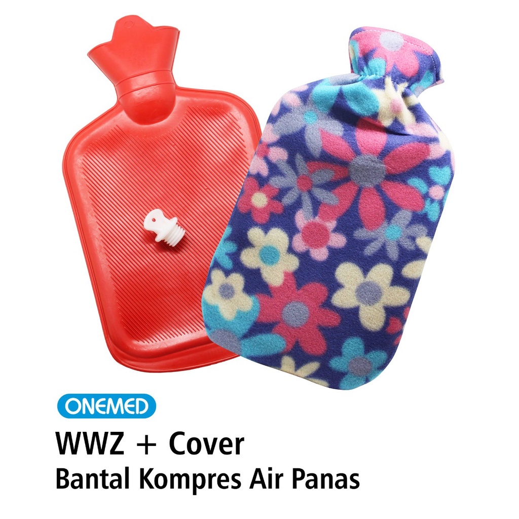 Bantal Kompres Air Panas Buli Hot Water Bag Warm Water Zak WWZ + Kantong (Cover) Onemed