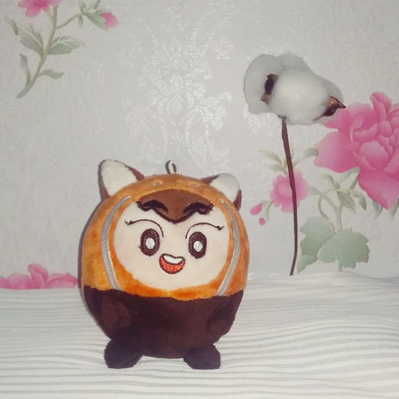 (Mohon Baca Deskripsi) Ready Preloved Boneka EXO Xiumin Keyring Minguri 10cm KPop Minseok Plush Doll