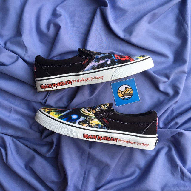 Vans Slip On (Iron Maiden 30Th) Bk / Number