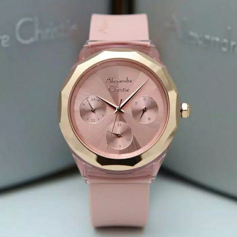 PROMO!! Jam Tangan Wanita Merk Alexander Christie AC2808 Original Garansi Resmi 1thn