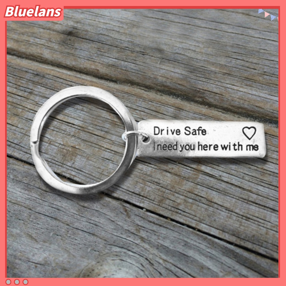 Gantungan Kunci Bentuk Tag Tulisan Drive Safe Untuk Hadiah Pasangan