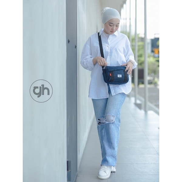 Gh-bah Tas Selempang Pria Wanita Slingbag Casual Trendy Origina GH