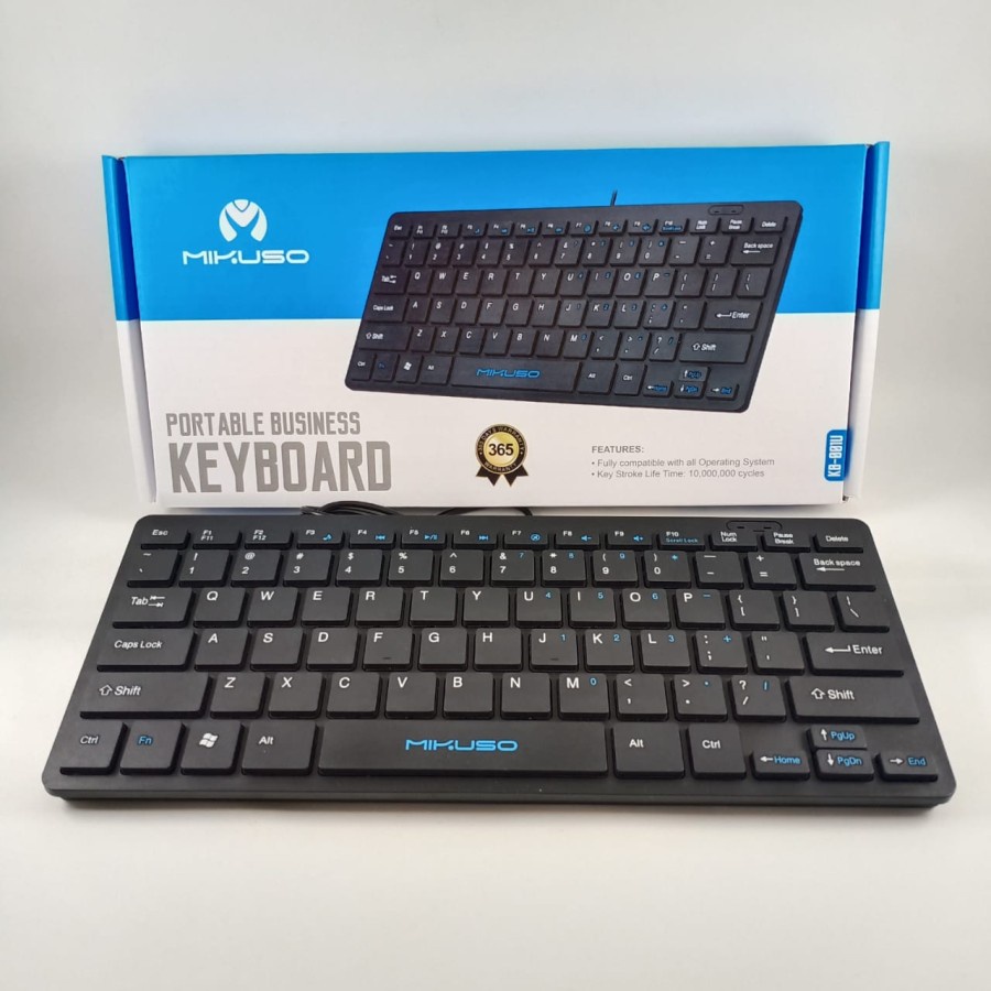 Keyboard PC Mikuso KB-001U Keyboard USB Portable Keyboard Komputer