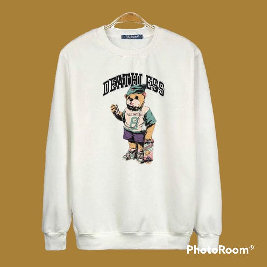 sweater crewneck/basic oversize pria/wanita murah deathless oversize M-XXL