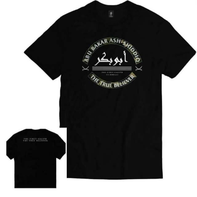 NIQABIS KAOS DAKWAH LENGAN PENDEK KAOS TAUHID SAHABAT MUHAMMAD SAW