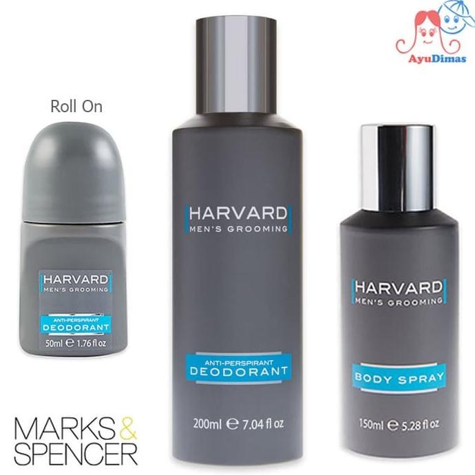 PERAWATAN KULIT MARKS & SPENCER HARVARD ANTI PERSPIRANT / ROLL ON DEODORANT/BODY SPRAY LIMITED EDITI