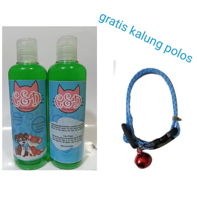 shampo kucing 250ml gratis kalung polos