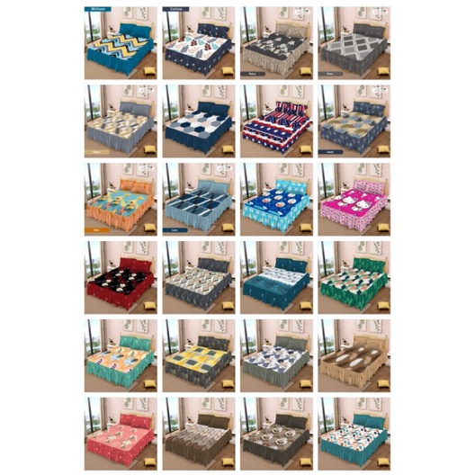 Lady Rose - Sprei RUMBAI (140X200 160X200) Queen Motif Terlaris pilihan