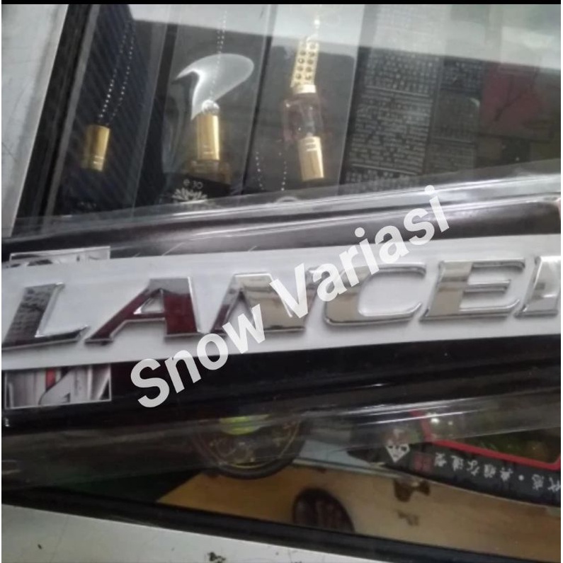 Logo Emblem Tulisan Mobil LANCER full Chrome