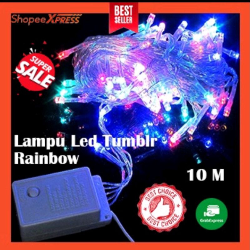 LAMPU TUMBLER / LAMPU NATAL / LAMPU HIAS 10METER 100LED