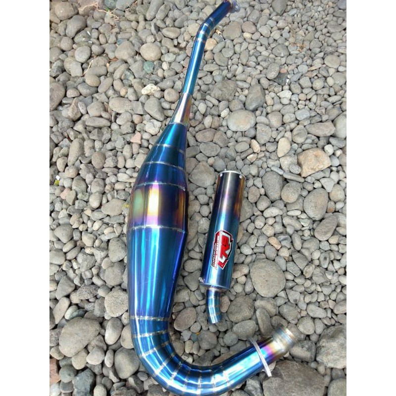 KNALPOT NINJA R,SS,RR ALL 2TAK BLUEMOND / BIRU PALING MURAH