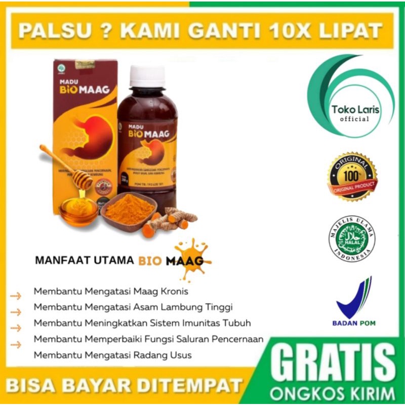 MADU BIOMAAG OBAT MAAG - ASAM LAMBUNG - MADU LAMBUNG - GERD - BIO MAAG