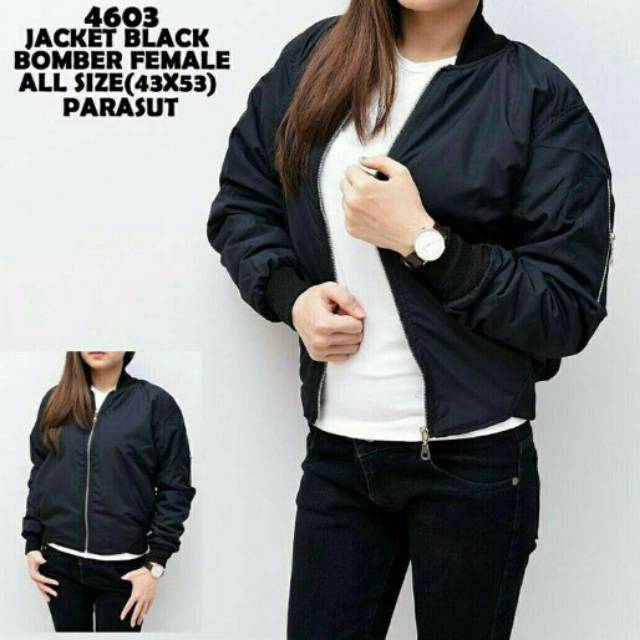 Jaket Bomber Polos / Jaket Bomber Wanita