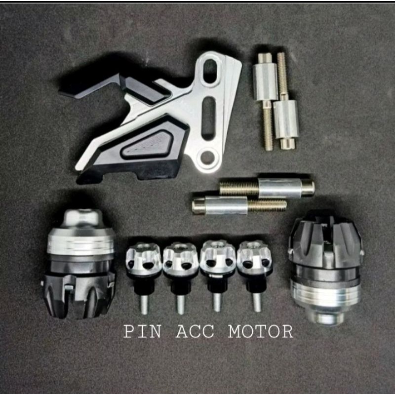 PAKET 4 ITEM VARIASI ACC CNC NMAX-AEROX 155 VIXION OLD/NEW MXKING R15 BYSON DLL 100% SESUAI IKLAN