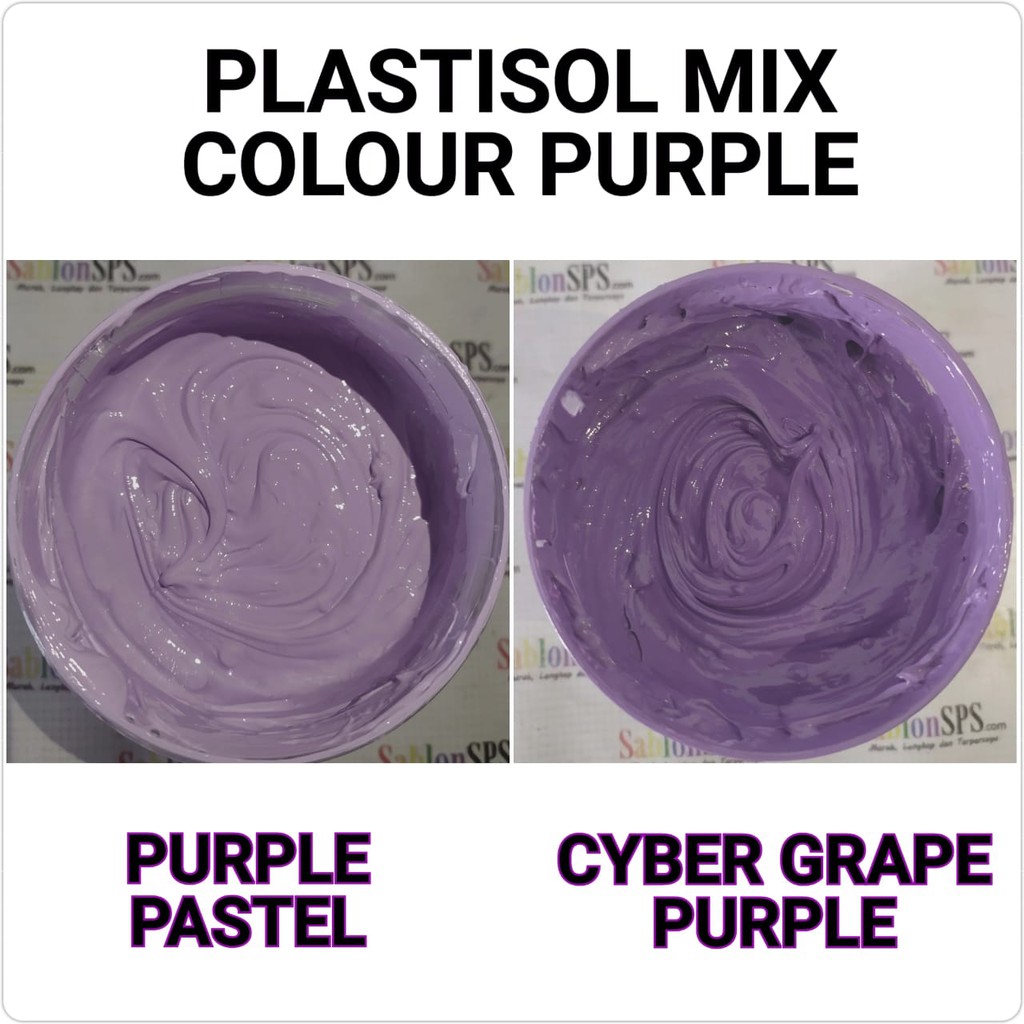 TINTA PLASTISOL LENGKAP MIX COLOUR 500GR