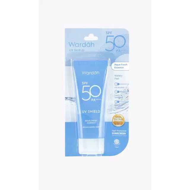 WARDAH UV Shield SPF 50 PA++++ Aqua Fresh Essence ~ ORIGINAL 100%