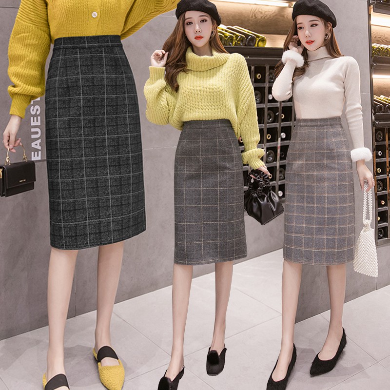 KARAKOREA 826 Shinhye Skirt/Korean Midi Skirt/Rok Midi/Rok Korea Skirt/Rok Autumn