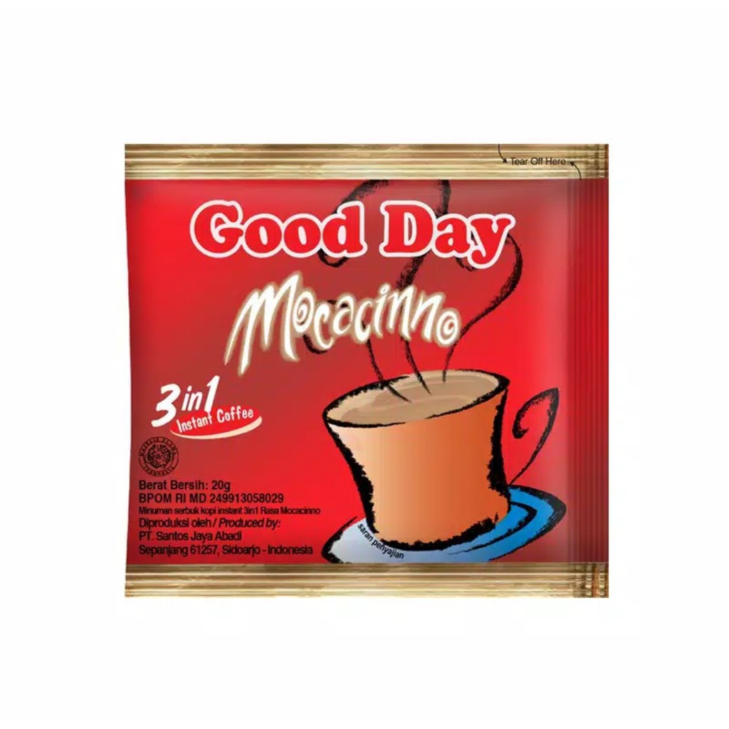 Good Day Kopi Mocacinno 20 gr (1Renteng = 5 Sachet)