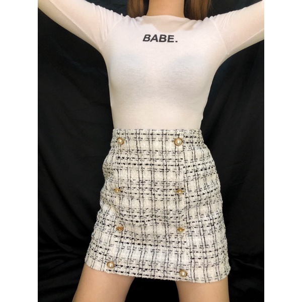 tweed skirt