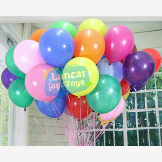 Balon Metalik Balon Ulang Tahun Anak Balon Bulat Kacang Love Balon Anak