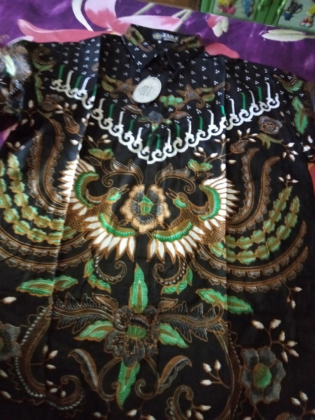 Bswart Batik Hrb026 Kenongo Hem Pendek Padi Pekalongan M L Xl Batik Pria Murah Modern Grosir