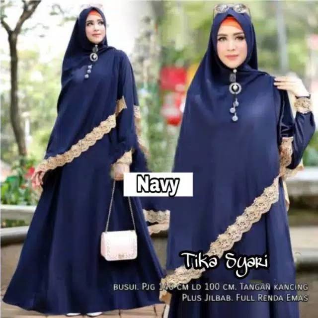 COD GAMIS TIKA SYAR'I//GAMIS WANITA//GAMIS MOSCREP