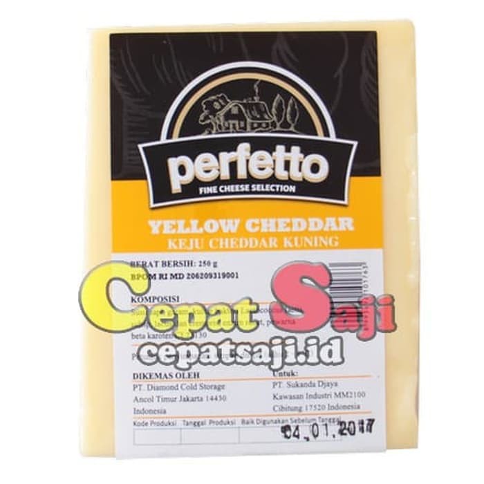 

Yellow Cheddar Cheese 250 gr