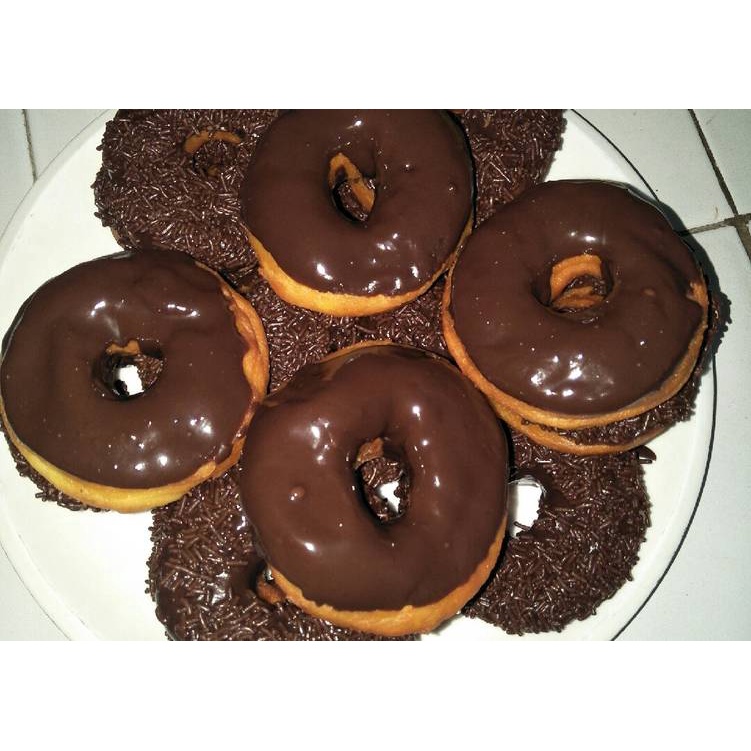 

donat kentang coklat lumer