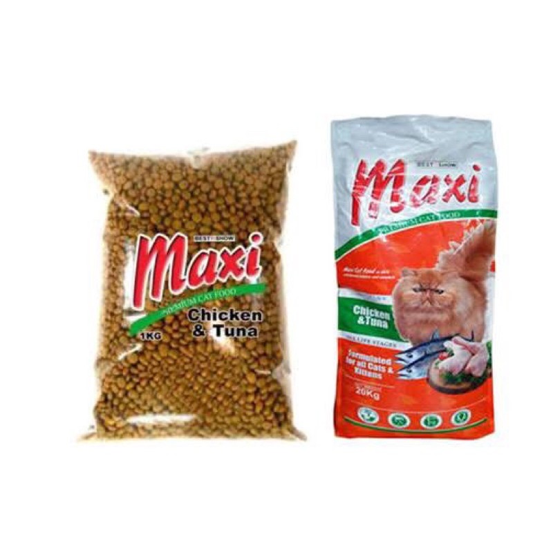 Makanan Kucing Maxi 1kg / Makanan Kucing Maxi Repack 1 kg