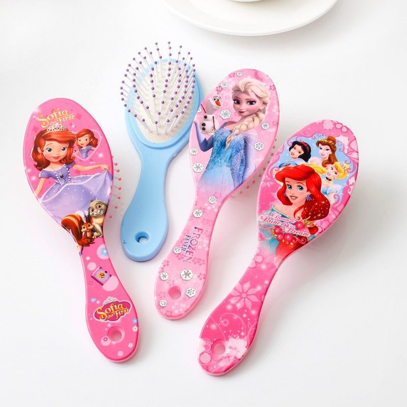 Sisir Rambut Anak Perempuan Karakter Anti Kusut Besar Lucu 17.8cm Massage Hair Comb