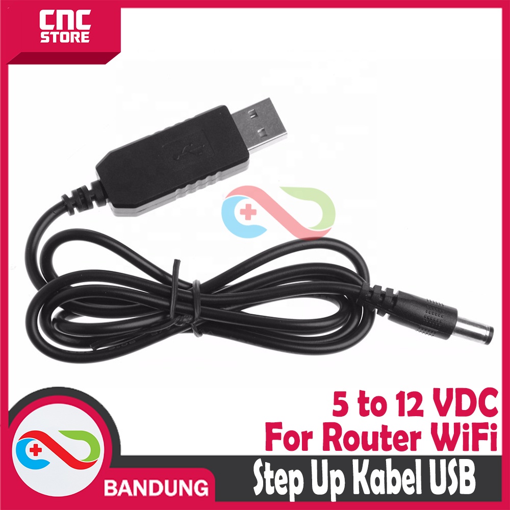 STEP UP KABEL USB 5V TO 12V JACK DC 5.5x2.1MM FOR ROUTER WiFi