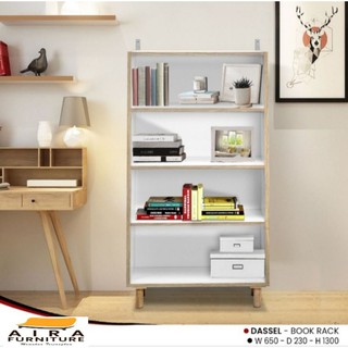 Aira Furniture Rak  buku  praktis minimalis elegan  kuat dan 