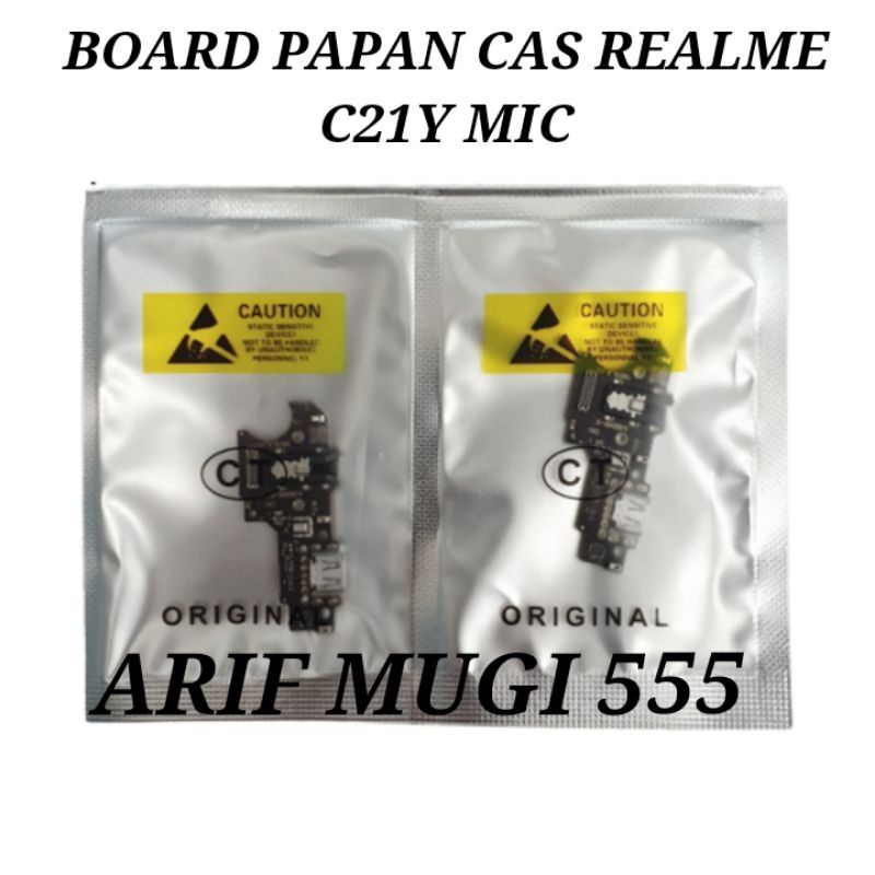BOARD PAPAN CAS KONEKTOR CONECTOR CHARGER REALME C21Y PLUG IN MIC ORIGINAL