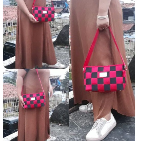 SLEMPANG ANYAM /SLEMPANG LV ANYAM SIZE 25X9X16CM