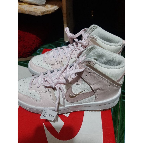 nike dunk high up rebel pink oxford size 8 us