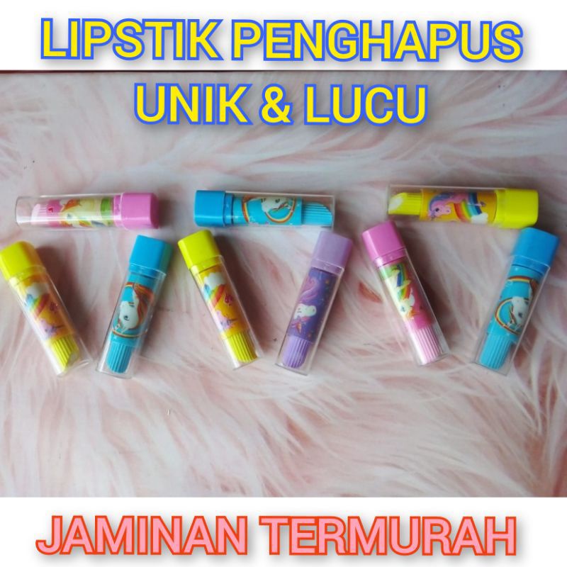 PENGHAPUS - MODEL - LIPSTIK - MURAH / PENGHAPUS BENTUK LIPSTIK TERBARU