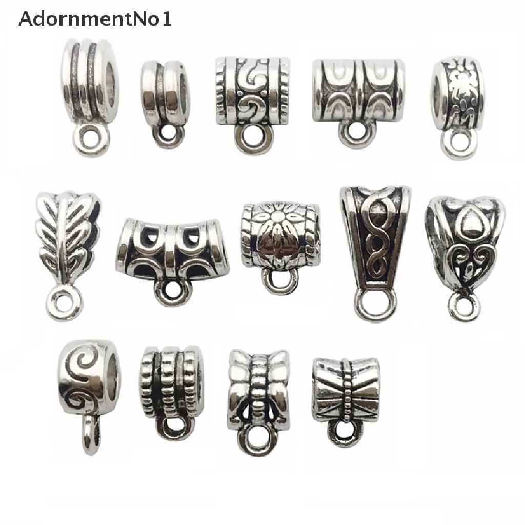 (AdornmentNo1) 120pcs / Set Konektor Manik-Manik Bahan Metal Untuk Membuat Perhiasan DIY Charms