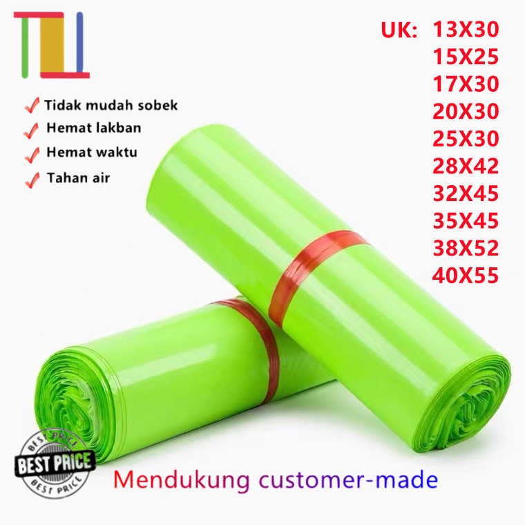 

PLASTIK PACKING OLSHOP PE POLYMAILER kantong kemasan amplop plastik tebal multi guna GLOSSY mewah elegan