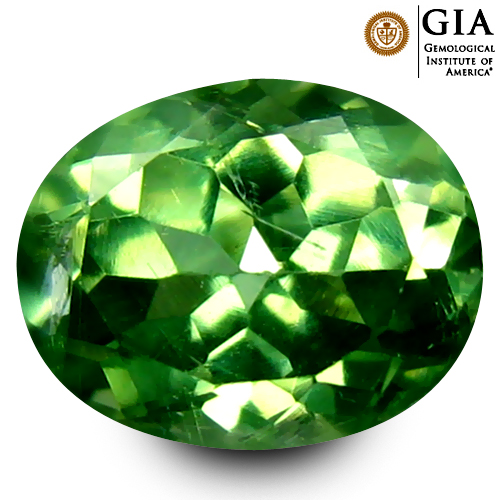 GIA Certified VVS Oval 6.4x5.1mm 0.95ct Natural Unheated Yellowish Green Chrysoberyl CB009