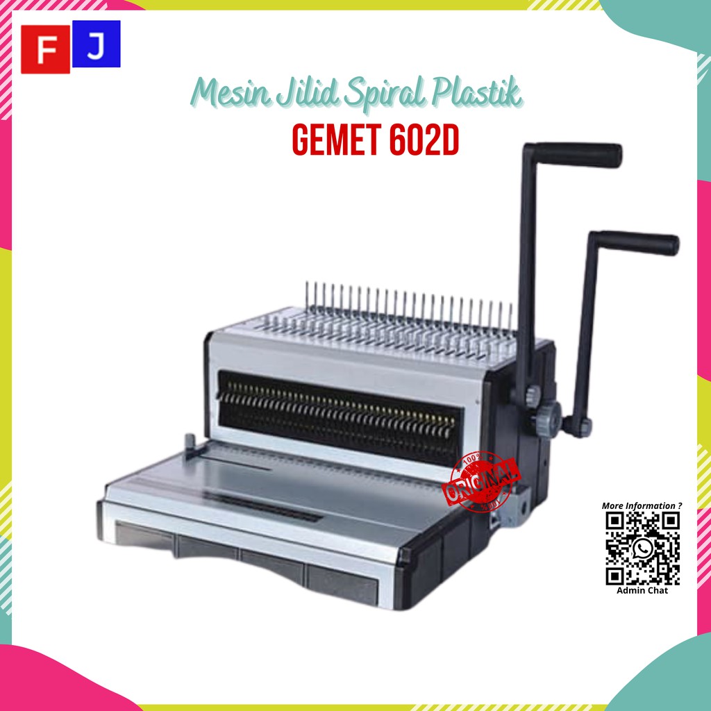 

GEMET 602D Mesin Jilid Spiral Plastik