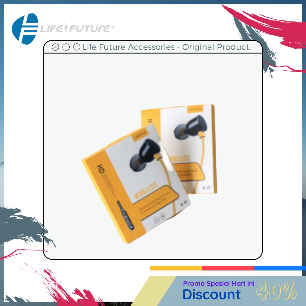 EARPHONE - HANDSFREE - HEADSET BLUETOOTH REALME BL-R2 / EARPHONE REALME BUDS 2