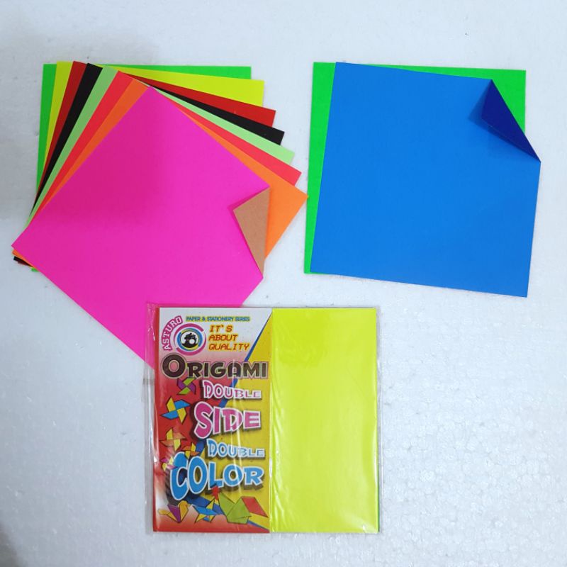 

Origami / Kertas Lipat Asturo Double Sides 2 Warna 10x10