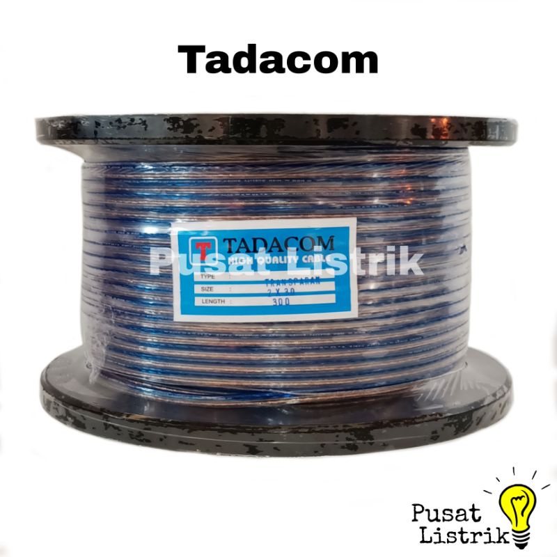 Kabel Listrik Transparan 2x30 300 Yard Tadacom Kabel Transparan Serabut 2x30 300 Yard