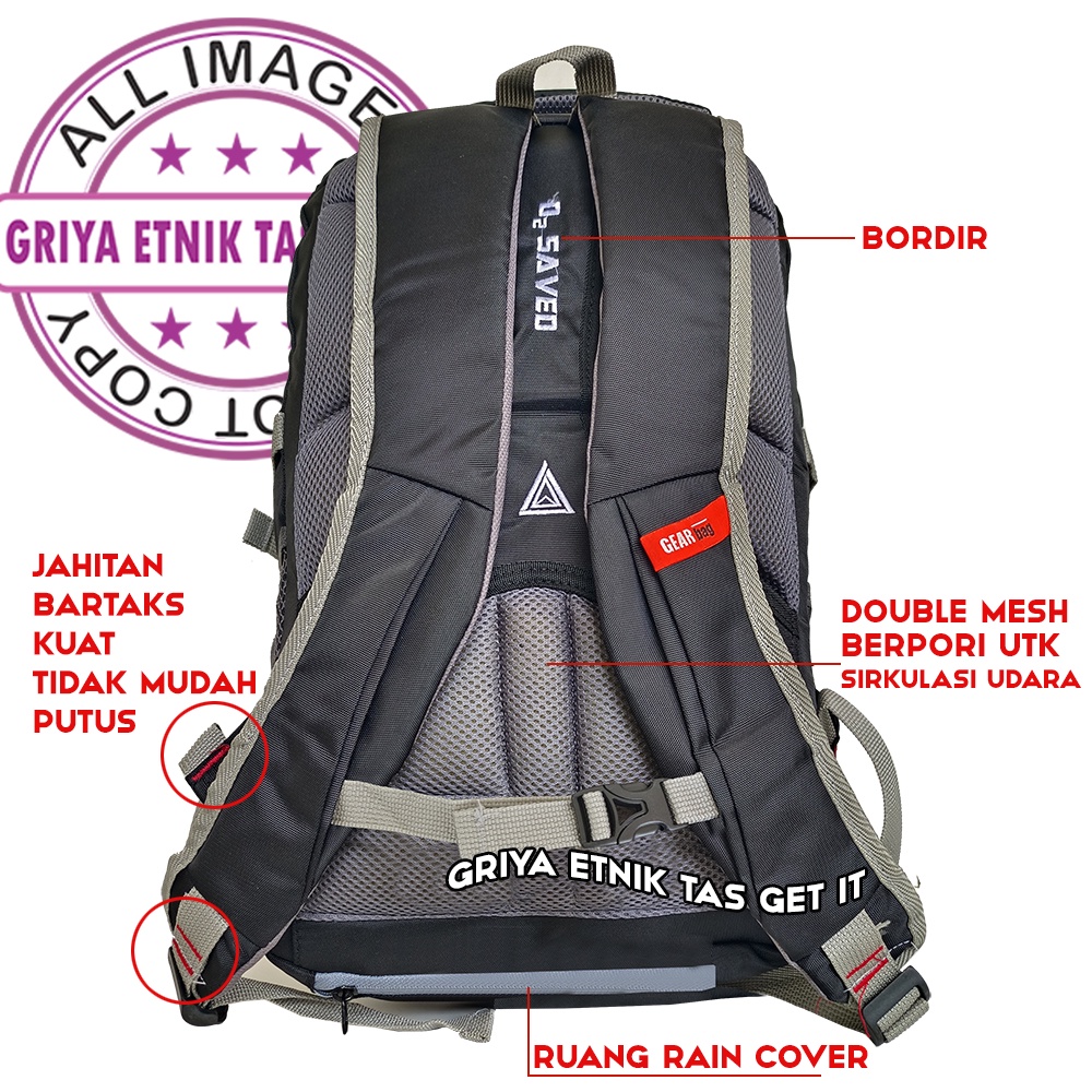 Tas Ransel Pria Usebidof Bonus Rain Cover Tas Laptop 15 inch Outdoor Backpack Cowok Distro Tas Punggung Pria Tas Gendong Pria