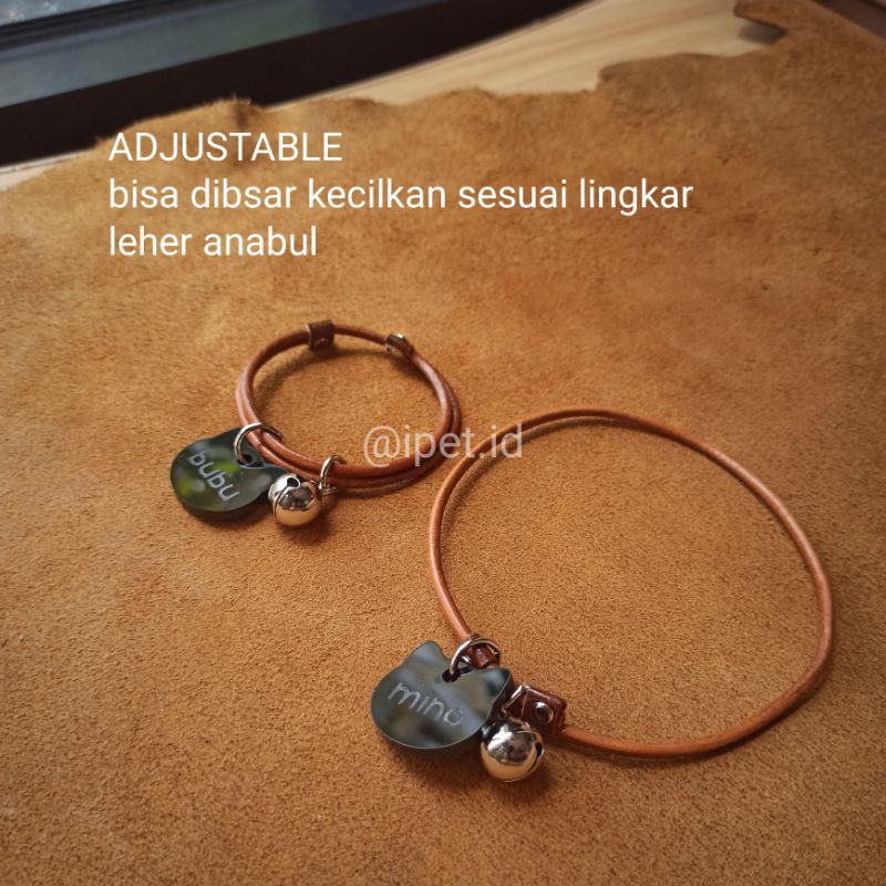 KALUNG KELINCI CUSTOM NAMA BAHAN KUKIT ASLI by iPet