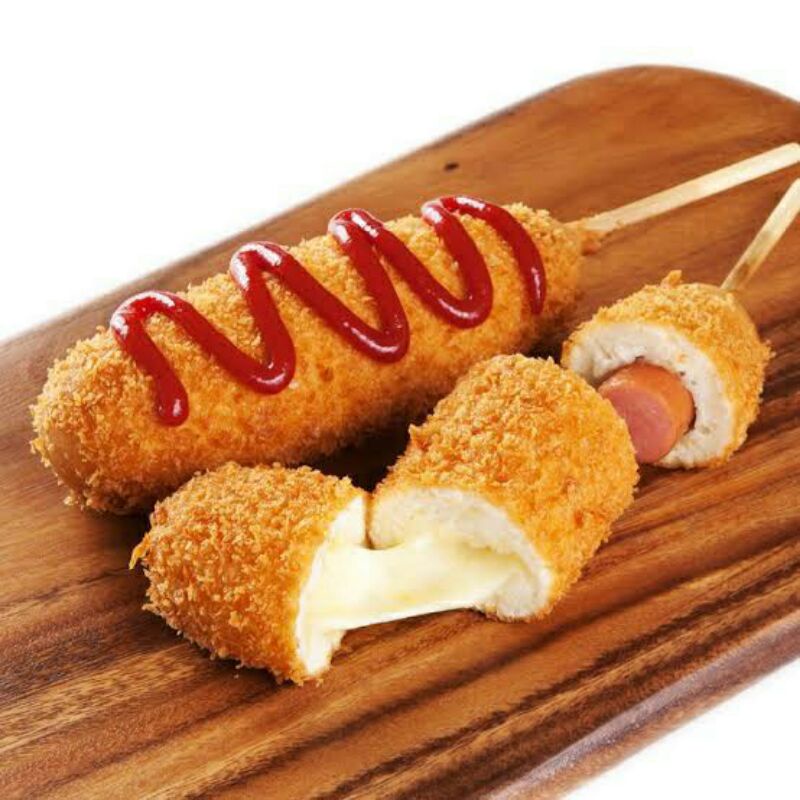 CORN DOG Korea 2 Pcs | Korean Corndog Mozzarela Cheese Potato